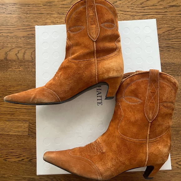 Khaite Dallas Suede Boots Size 37.5 - Picture 13 of 13